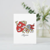 Ryan Familienwappen Postkarte (Stehend Vorderseite)