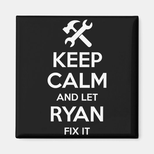 Ryan Fix Zitat Lustiger Geburtstag Personalisierte Magnet (Vorne)