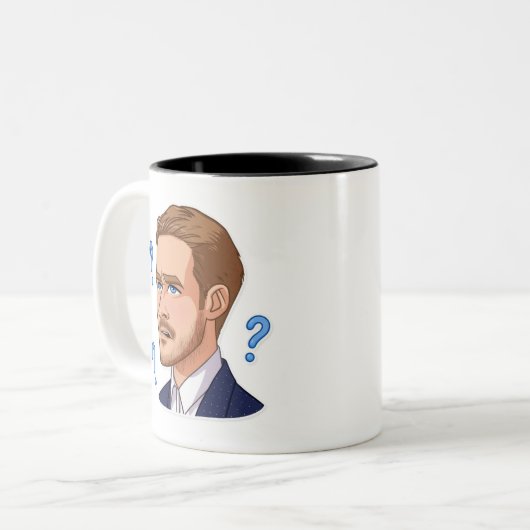 Ryan Gosling Zweifarbige Tasse (Vorderseite Links)