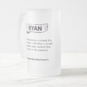 Ryan GP-Kollektor-Schale Mattglas Bierglas (Vorderseite Links)