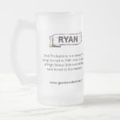 Ryan GP-Kollektor-Schale Mattglas Bierglas (Links)
