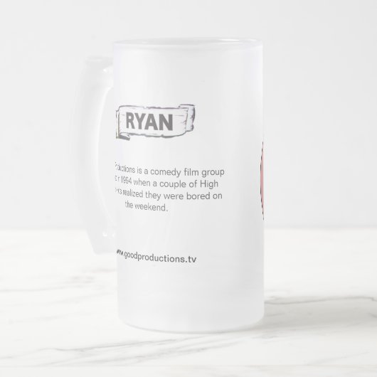 Ryan GP-Kollektor-Schale Mattglas Bierglas (Vorderseite Links)