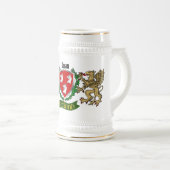 Ryan Irish Shield Beer Stein Bierglas (VorderseiteRechts)