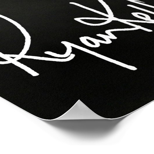 Ryan Kelly Music - Poster- Gray-"Signed" Poster (Ecke)