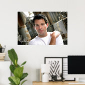 Ryan Kelly Music - Poster - Schlichtes Weiß T "Sig (Heimbüro)