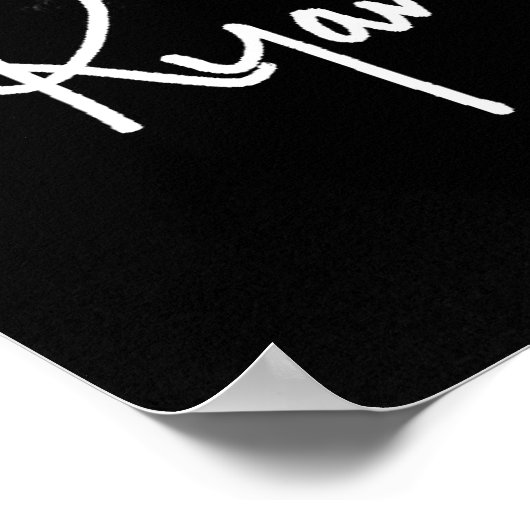 Ryan Kelly Music - Poster "Signed" - Blazer (Ecke)