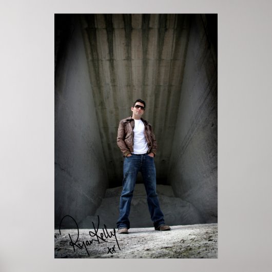 Ryan Kelly Music - Poster "signed" - Warehouse (Vorne)