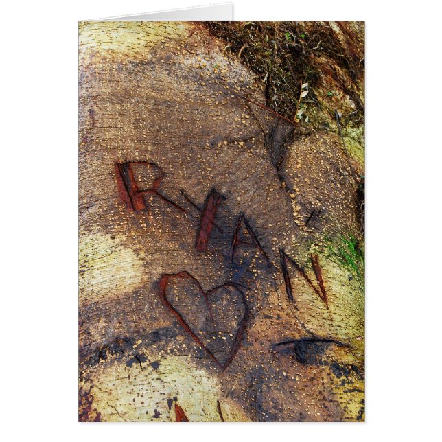 Ryan Liebe Tree Carving Card (Vorne)