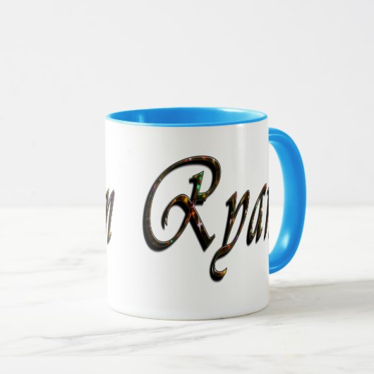Ryan, Logo, Name Tasse (VorderseiteRechts)