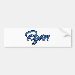 Ryan Name blue Aufkleber Sticker Autoaufkleber