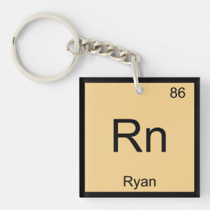 Ryan Name Chemie Element Periodensystem Schlüsselanhänger