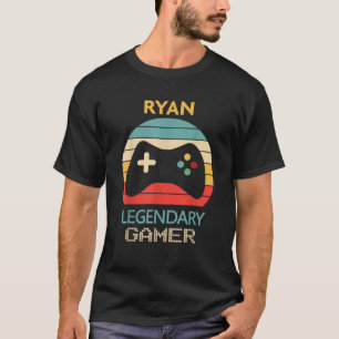 Ryan Name Gift Personalisiert Legendary Gamer T-Shirt