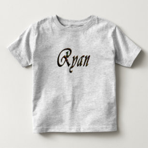 Ryan, Name, Logo, Kleinkinder, Grau-T - Shirt