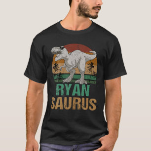 Ryan Saurus Dinosaur T Rex Vorname Personalisiert T-Shirt