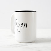 Ryan-TASSE Zweifarbige Tasse (Vorderseite Links)