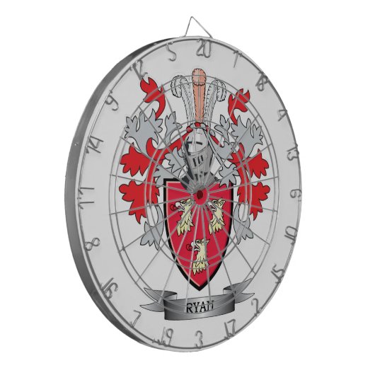 Ryan-Wappen Dartscheibe (Vorderseite Links)