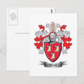 Ryan-Wappen Postkarte (Vorne/Hinten)