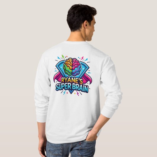 Ryane's Super Brain Long Sleeve Tshirt (Schwarz voll)