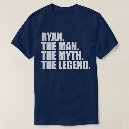 RyanRyan Name Ryan Vorname T-Shirt (Design vorne)