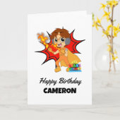 Ryans Geburtstag Karte (Gelbe Blume)