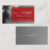 Ryans Gesicht [rot] Visitenkarten Visitenkarte (Vorne/Hinten)