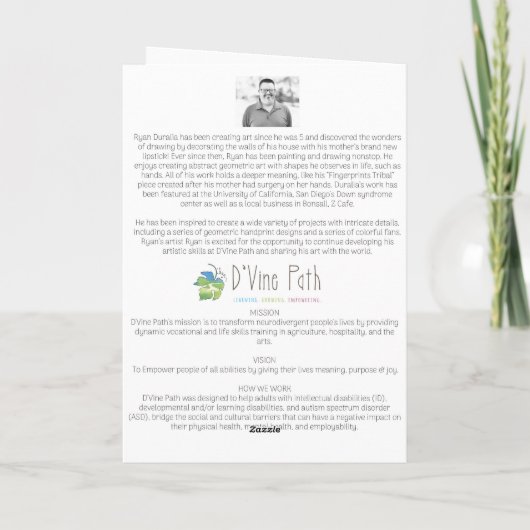 Ryans Hands Card Dankeskarte (Rückseite)