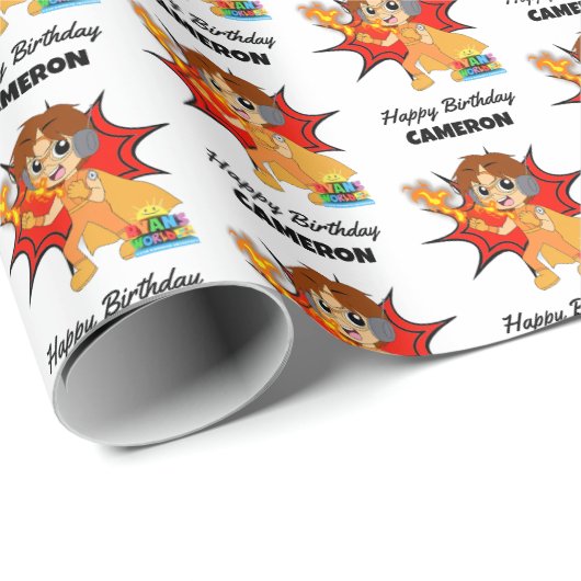 Ryans Welt Geschenkpapier (Rolleneckpunkt)