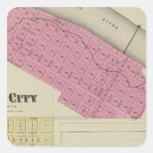 Ryansville, Ford City, Spearville, Kansas Quadratischer Aufkleber