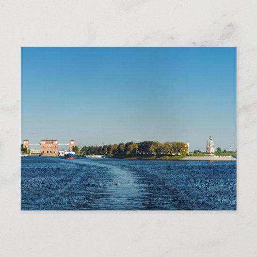 Rybinsk Reservoir Lock Postkarte (Vorderseite)