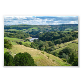 Ryburn Valley and Dam Fotodruck