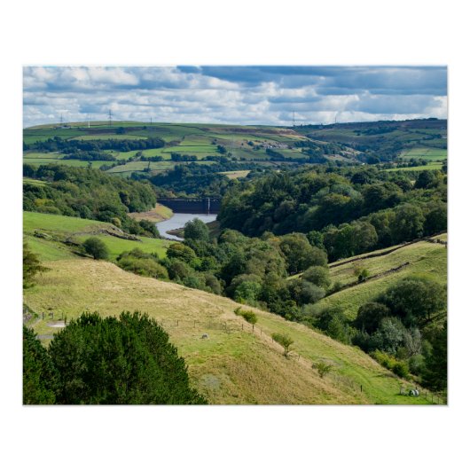 Ryburn Valley and Dam Poster (Vorderseite)