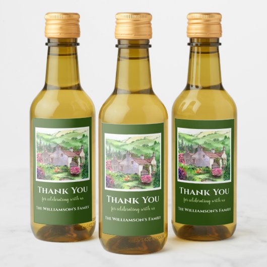 Rydal Housewarming William Wordsworth House Weinetikett (Flaschen)