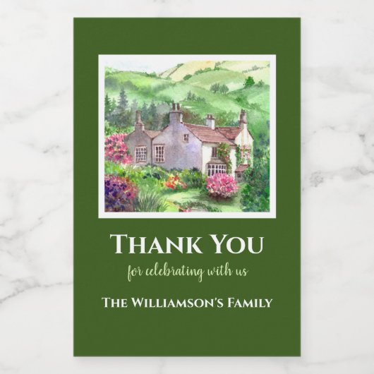 Rydal Housewarming William Wordsworth House Weinetikett (Einzelnes Label)