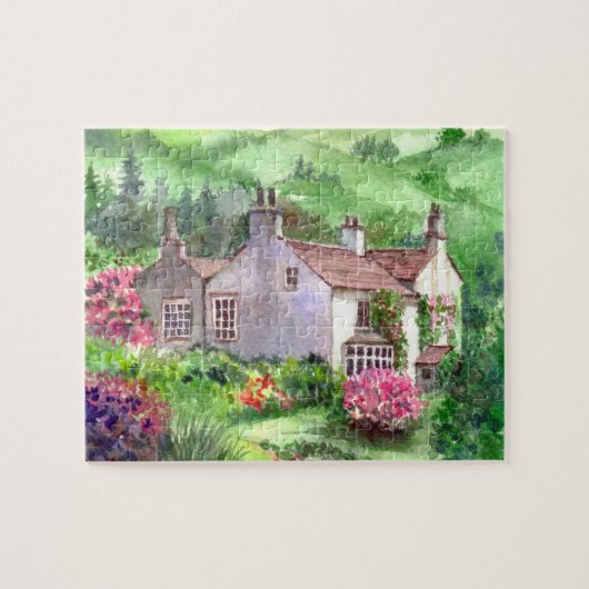 Rydal Mount, William Wordsworth, Zuhause Watercolo Puzzle (Horizontal)