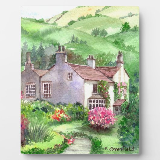 Rydal Mount, William Wordsworth's Zuhause Fotoplatte (Vorderseite)