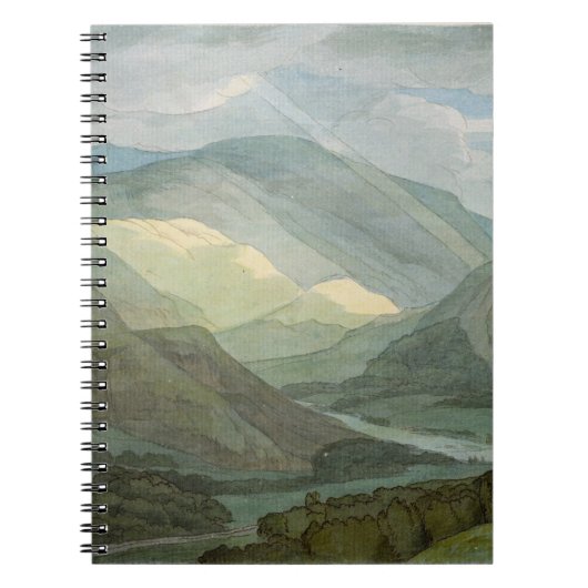 Rydal Wasser, 1786 (w/c) Notizblock (Vorderseite)