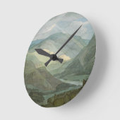 Rydal Water, 1786 (w/c) Runde Wanduhr (Winkel)