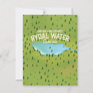 Rydal Water Cumbria Karte Poster