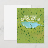 Rydal Water Cumbria Karte Poster (Vorne/Hinten)