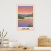 Rydal Water Lake District Reiseplakat Poster (Küche)