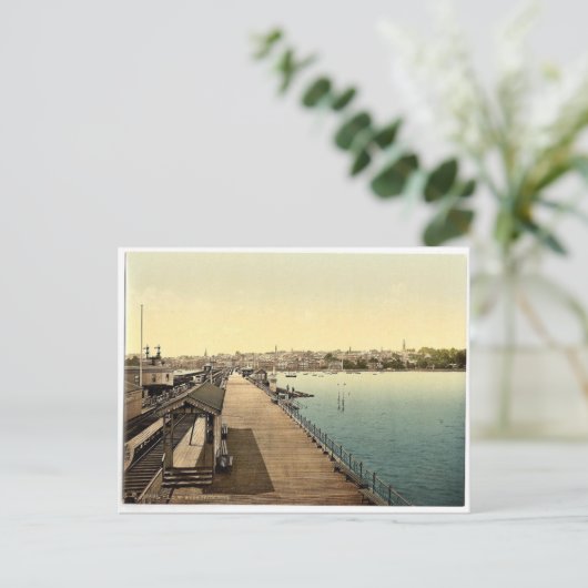 Ryde, Pier, Isle of Wight, England, Foto Postkarte (Stehend Vorderseite)