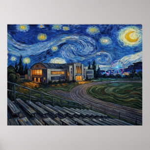 Rydell High School Sternenhimmel-Musical-Landschaf Poster