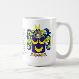 Ryder, der Ursprung, die Bedeutung und das Wappen Kaffeetasse