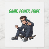 Ryder Game Power Pride Wine Label – Urban Bold Sty Weinetikett (Einzelnes Label)