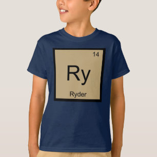 Ryder Name Chemie Element Periodensystem T-Shirt