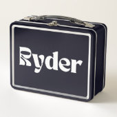 Ryder Name Personalisiert Metall Brotdose (Vorderseite)