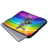 Ryder Retro-Pop-Art-Laptoptasche de Laptopschutzhülle (Vorne Knopf)