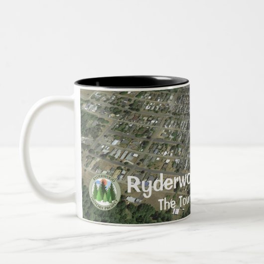 Ryderwood-Tasse (Nummer 1 in einem Set von 4) Zweifarbige Tasse (Links)