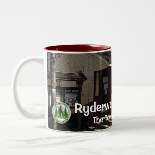 Ryderwood-Tasse (Nummer 3 in einem Set von 4) Zweifarbige Tasse (Links)