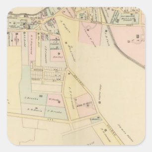 Rye, Hütten-Park, New York Quadratischer Aufkleber